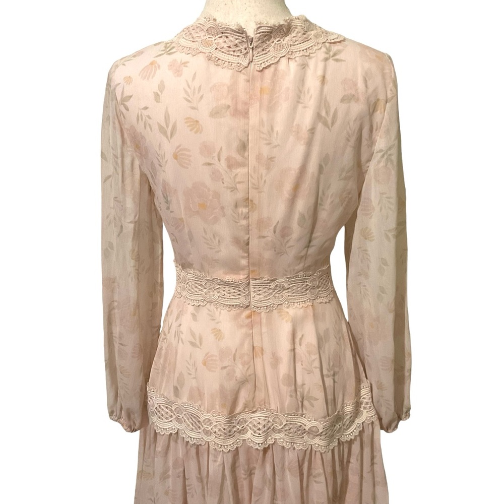 Rachel Parcell Blush Pink Floral Midi Dress - Picture 6 of 13